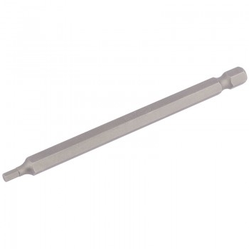Hexagonal Insert Bit, 3mm, 1/4&rdquo; Hex, 100mm Long (Pack of 1)