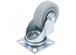 Swivel Plate Fixing Rubber Castor, 50mm Diameter, S.W.L. 50kg