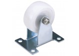 Fixed Plate Fixing Nylon Wheel, 50mm Diameter, S.W.L. 75kg