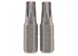 Draper TX-STAR® Insert Bit, 1/4&rdquo; Hex, 25mm Long, T30 (Pack of 2)