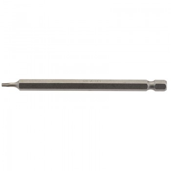 Draper TX-STAR® Insert Bit, 1/4&rdquo; Hex, 100mm Long, T8 (Pack of 1)