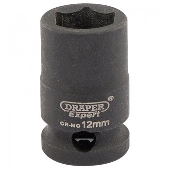 Expert HI-TORQ® 6 Point Impact Socket, 3/8&rdquo; Sq. Dr., 12mm