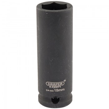 Expert HI-TORQ® 6 Point Deep Impact Socket, 3/8&rdquo; Sq. Dr., 15mm