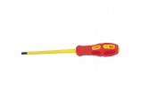 VDE Approved Fully Insulated Plain Slot Screwdriver, 5.5 x 125mm (Sold Loose)