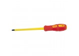 VDE Approved Fully Insulated Plain Slot Screwdriver, 6.5 x 150mm (Sold Loose)