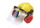 Safety Helmet with Ear Muffs and Visor