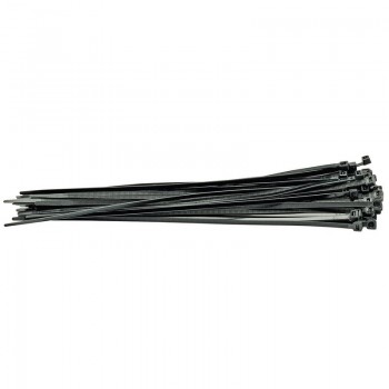 Cable Ties, 4.8 x 300mm, Black (Pack of 100)