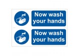 Wash Your Hands’ Mandatory Sign (Pack of 2)