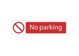 No Parking&rsquo; Prohibition Sign, 200 x 50mm