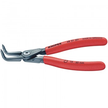 Knipex 48 21 J21 90&deg; Internal Straight Tip Circlip Pliers, 19 - 60mm Capacity, 165mm