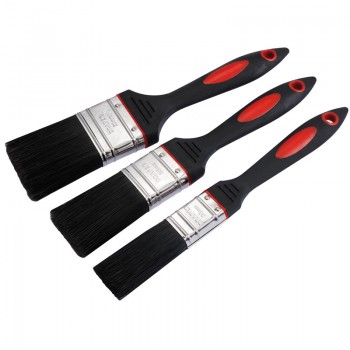 Soft Grip Paint Brush Set (3 Piece)