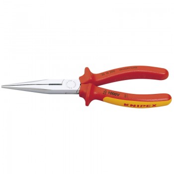 Knipex 26 16 200 SBE Fully Insulated Long Nose Pliers, 200mm