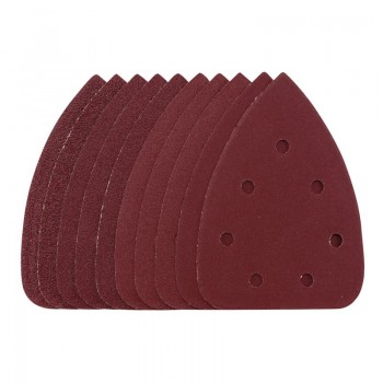 Detail Sanding Sheets with Hook and Loop, 140mm, Assorted Grit, SSD6 (Pack of 10)