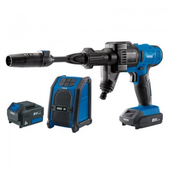 D20 20V Pressure Washer, D20 20V Wireless Speaker, 1 x 2.0Ah, 1 x 3.0Ah, 1 x Fast Charger