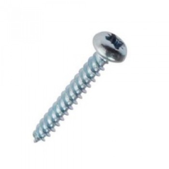 Round Head Zp Screws, Pack of 10 - 4x25mm