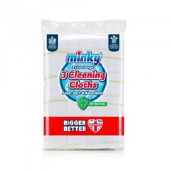 Anti-Bac Cleaning Cloths - Pack 3 Anti-Bac Cleaning Cloths - Pack 3