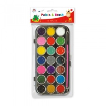 21 Paints & Brush Set