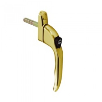 Upvc Inline Espag Lock Window Handle - Brass
