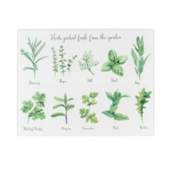 Glass Worktop Saver - Herbs