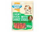 Chewy Duck With Carrot Sticks