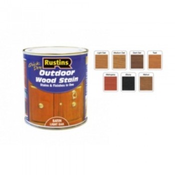 Quick Dry Outdoor Woodstain 250ml - Satin Mahogany