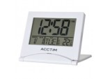 Mini Flip II Travel LCD Alarm Clock - White
