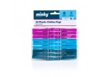 Spring Loaded Plastic Pegs - 7.5 x 1.5 x 1cm