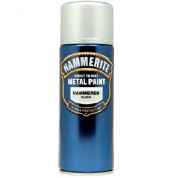 Metal Paint 400ml Aerosol - Hammered Silver