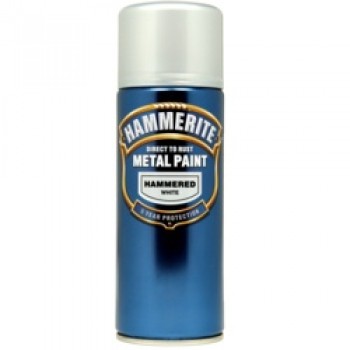 Metal Paint 400ml Aerosol - Hammered White
