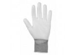 White PU Gloves - Large