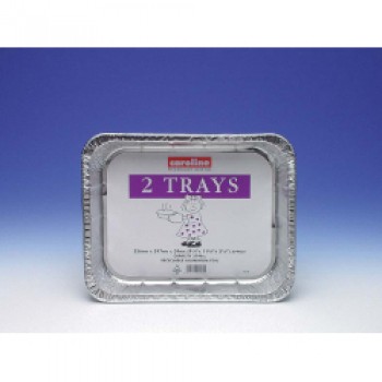 Foil Tray 2 Pack - 236mm x 297mm x 59mm