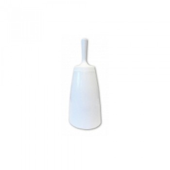 Plastic Toilet Brush - White