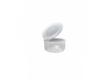 Food Container Round Hinged Lid - 125ml Clear