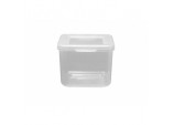 Food Container Square Hinged Lid - 300ml Clear