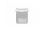 Food Container Square Hinged Lid - 520ml Clear