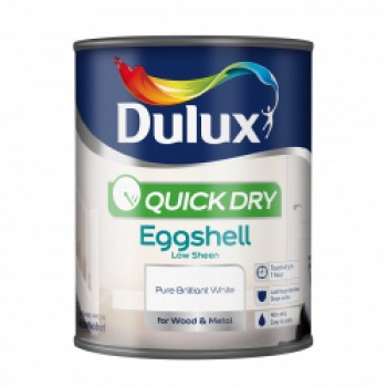 Quick Dry Eggshell 750ml - Pure Brilliant White