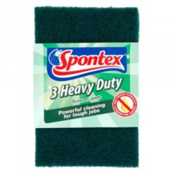 Heavy Duty Scourer Pads - 3 Pack