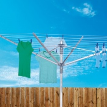 4 Arm Rotary Airer With Cover, Bag & Spike - 60m