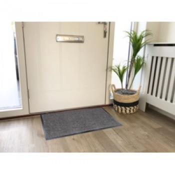 Dirt Guard Absorbent Barrier Doormat 50 x 80cm - Light Grey