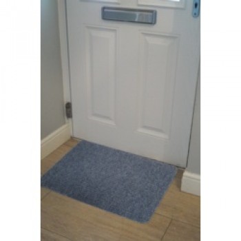 Basic Ribbed Indoor Doormat 50 x 80cm - Blue