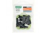 Plastic Blades -  with Small Half-Moon - Pack of 10