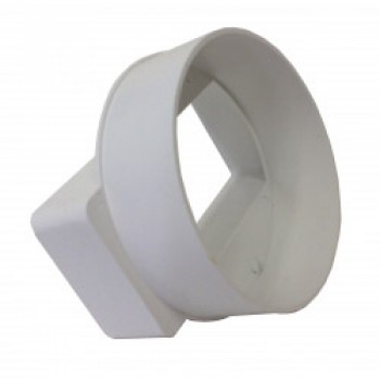 Adaptor Round To Rectangular Adaptor - 4/100mm/110x54mm