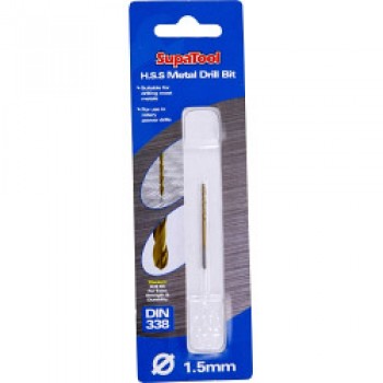 Titanium Coated HSS Drill Bits - 1.5x40mm