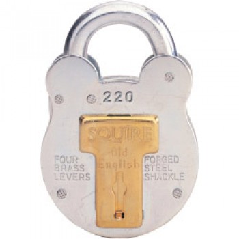 4-Lever Galvanised Steel - Old English Padlock - 38mm 4-Lever Galvanised Steel - Old English Padlock - 38mm