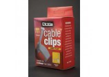 Grey Flat Cable Clips 10mm - Box 100