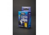 5mm White Round Cable Clips - Box 100